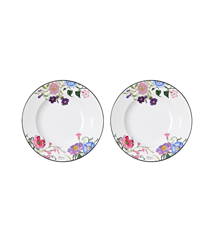 Photo: Gucci Gucci Flora set of 2 porcelain soup plates