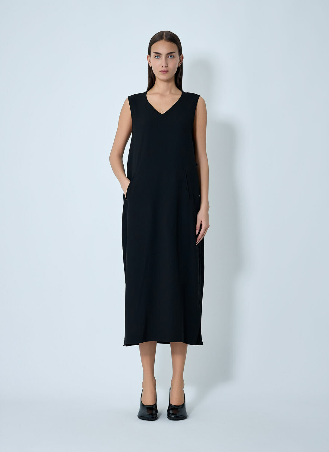 Yohji Yamamoto Double Knit Midi Dress