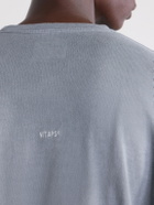 WTAPS - Logo-Appliquéd Cotton-Jersey T-Shirt - Gray