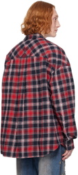 Juun.J Red Check Shirt
