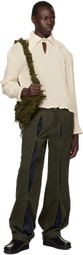 Solitude Studios Green Seaweed Messenger Bag