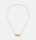 Marie Lichtenberg Coco Micro 18kt gold locket necklace with rubies