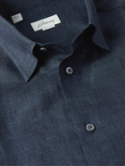 Brioni - Linen Shirt - Blue