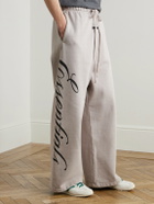 FEAR OF GOD ESSENTIALS - Logo-Print Cotton-Jersey Sweatpants - Gray