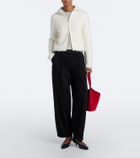 Vince Wool and alpaca-blend zip-up cardigan