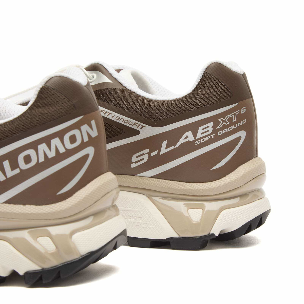 Salomon XT-6 Sneaker in Earth Brown/Walnut/Ftw Silver