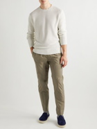 Club Monaco - Tapered Cropped Cotton-Blend Trousers - Neutrals