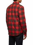MC2 Saint Barth Technic Fabric Overshirt Chalet With Check Print