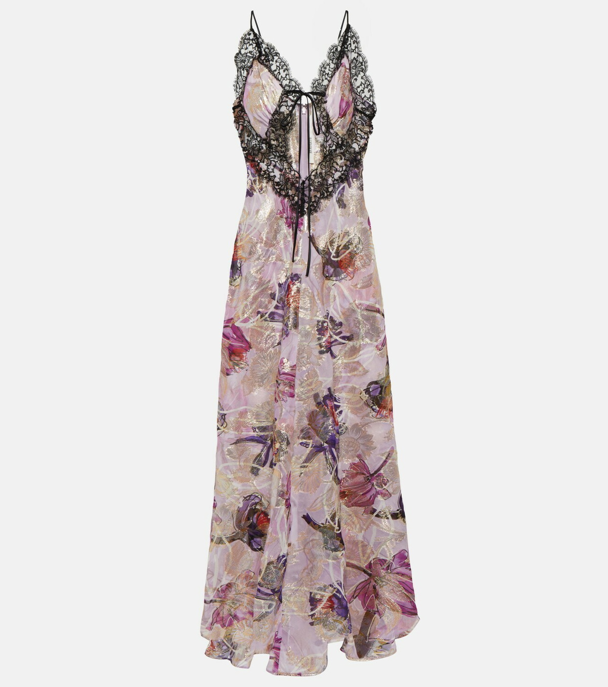 Rodarte Lacetrimmed floral maxi dress Rodarte