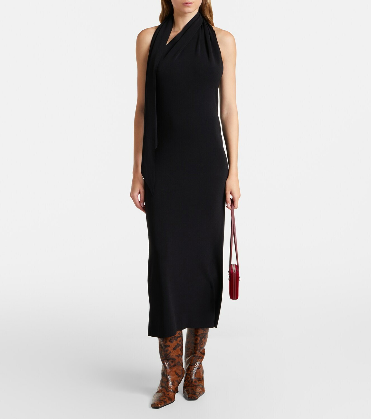 Proenza Schouler Snake-effect leather knee-high boots