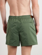 Zegna - Rio Straight-Leg Mid-Length Swim Shorts - Green