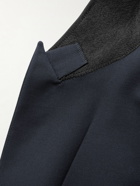 Balmain - Button-Embellished Wool Blazer - Blue