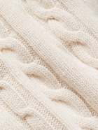 Hugo Boss - Recycled Cable-Knit Sweater - Neutrals