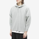 Homme Plissé Issey Miyake Men's Pleated Popover Hoody in Frosty Grey