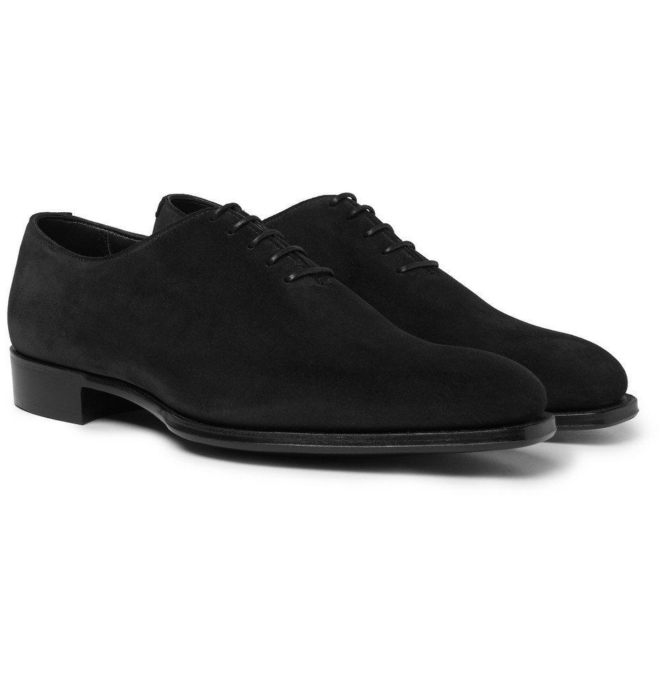 Photo: Kingsman - George Cleverley James Suede Oxford Shoes - Black