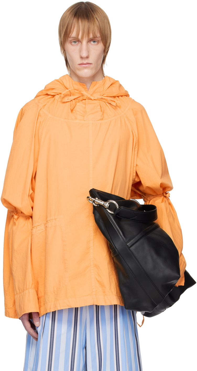 Orange Drawstring Dries Van Noten Orange Drawstring Jacket Dries Van Noten