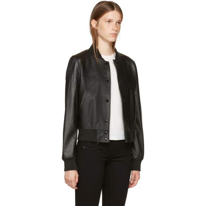 Rag and bone store leather bomber jacket