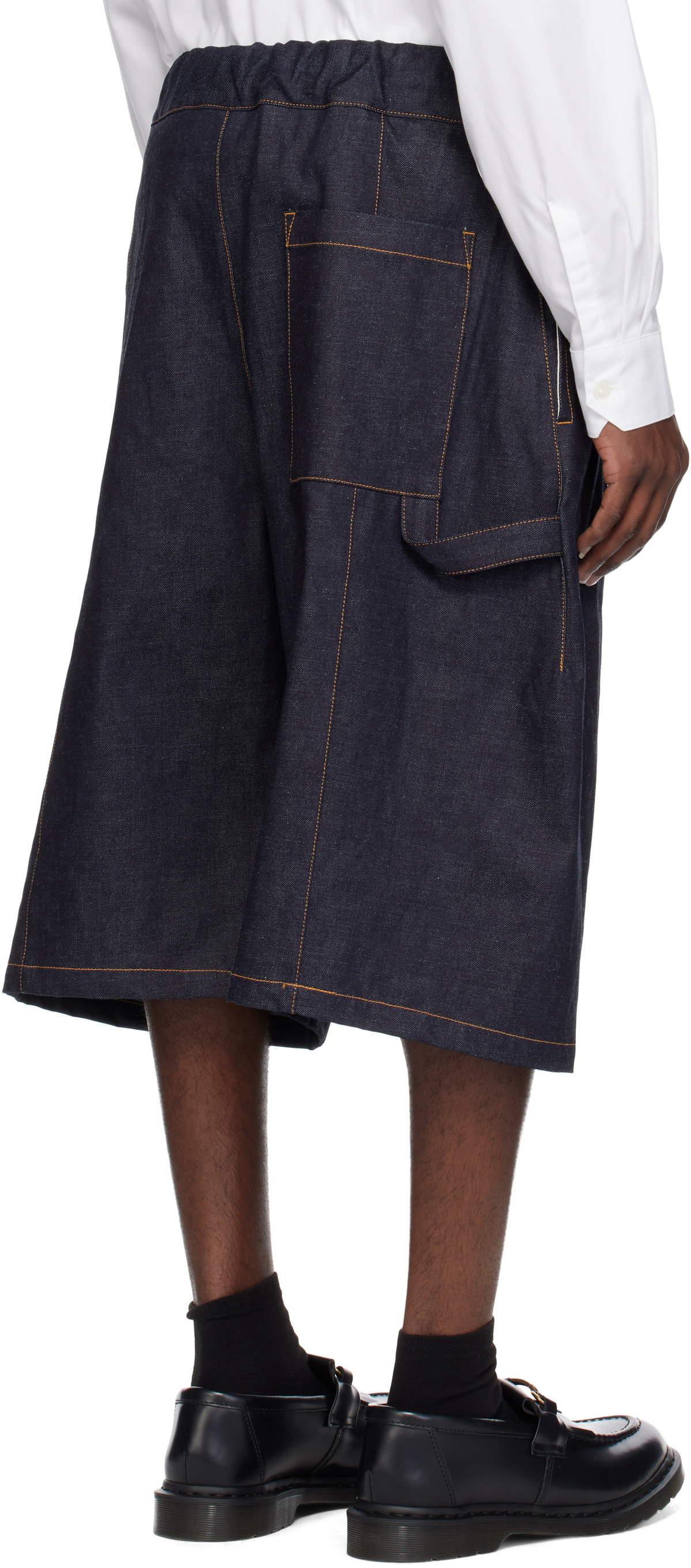 パンツ SAGE NATION BOX PLEATS DENIM SHORT PANTS Box Pleat Short Denim - Raw Indigo – SAGE NATION