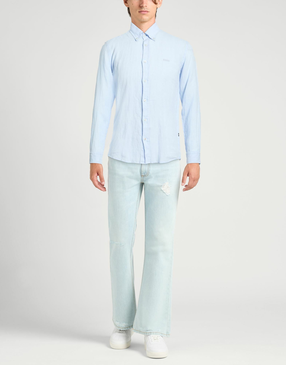 Boss Mens Shirt Sky in Blue