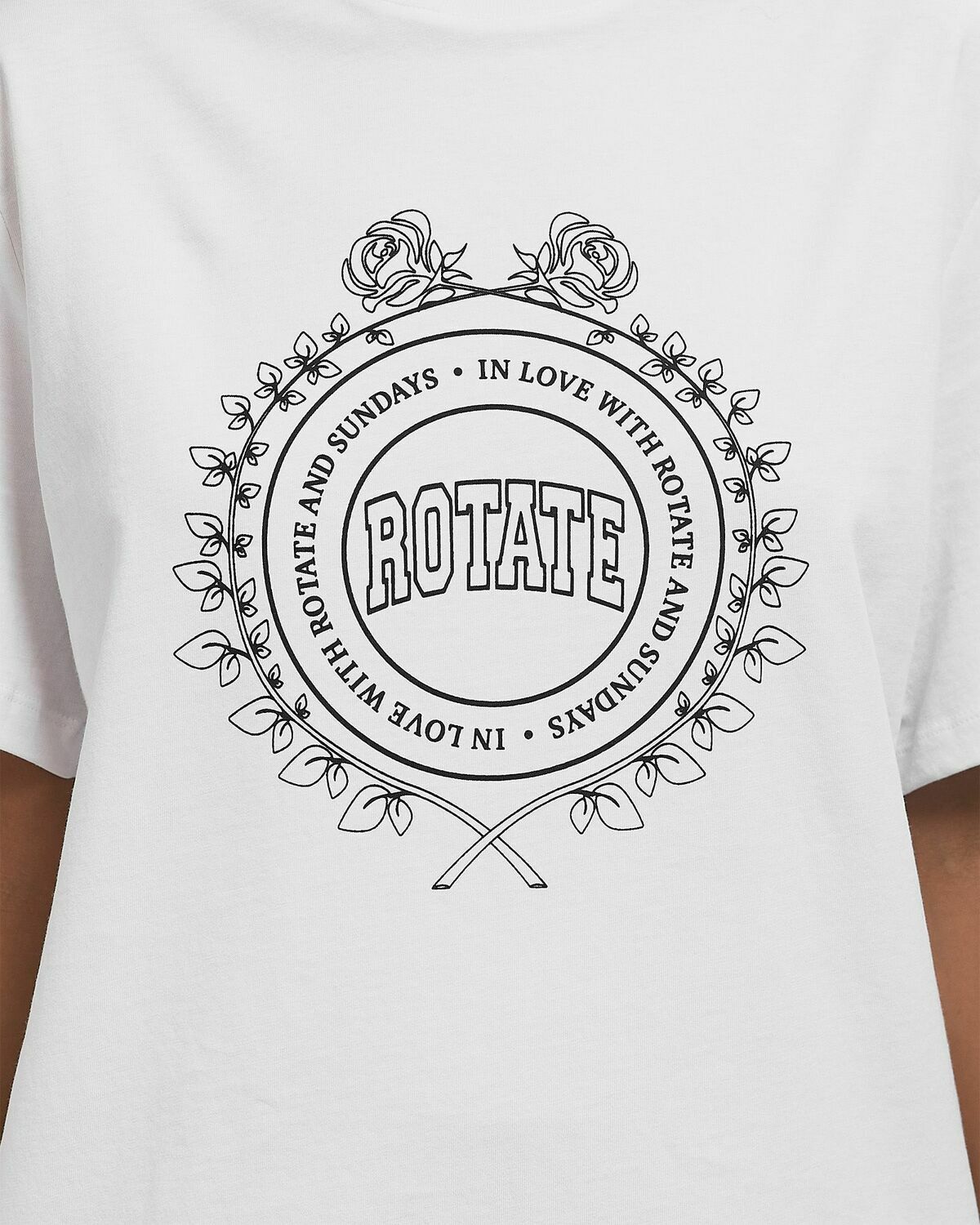ROTATE Birger Christensen OVERSIZED TEE White Womens Shortsleefe