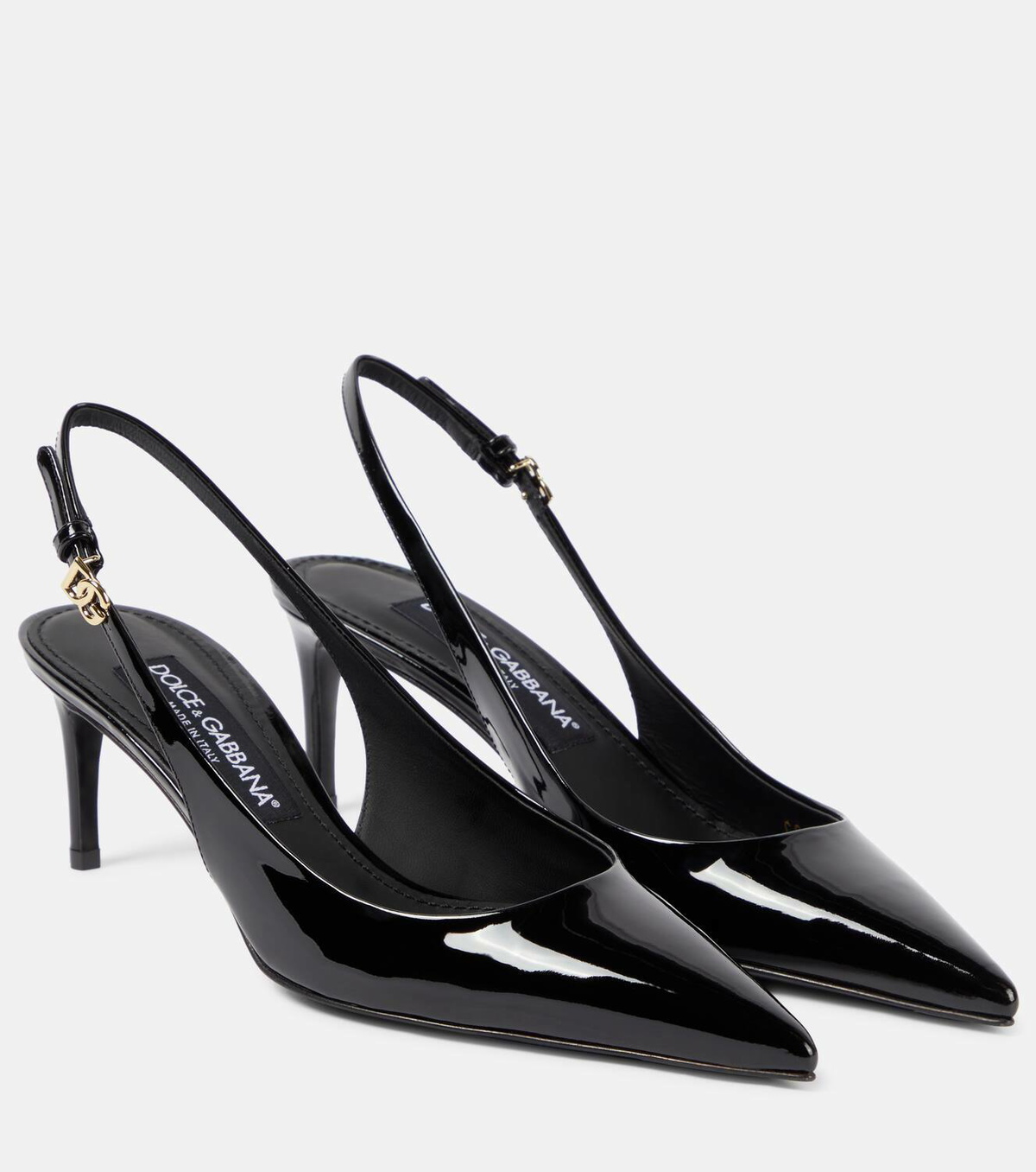 Dolce&Gabbana Patent leather slingback pumps