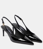 Dolce&Gabbana Patent leather slingback pumps