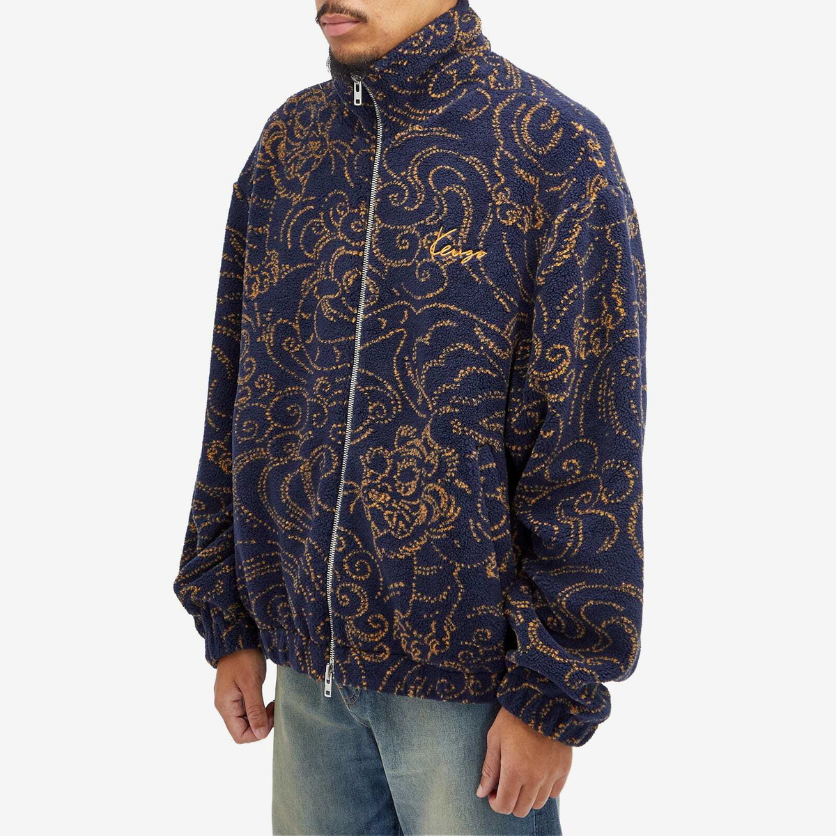 KENZOエスニックジャケット Kenzo Men's Star Tiger Fleece in Blue Kenzo