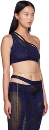 Di Petsa Black Recycled Cotton Tank Top