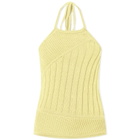 Daniëlle Cathari Women's x Woolrich Knit Halter Top in Lemon