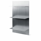 ferm LIVING Lager Wall Shelf - Triple in Aluminium 