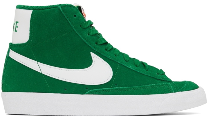 Photo: Nike Green Suede Blazer Mid ’77 Sneakers