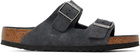 Birkenstock Gray Regular Arizona Soft Footbed Sandals