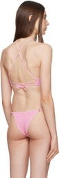 Bond-Eye Pink Selena Bikini Top