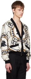 Stefan Cooke White Printed Cardigan
