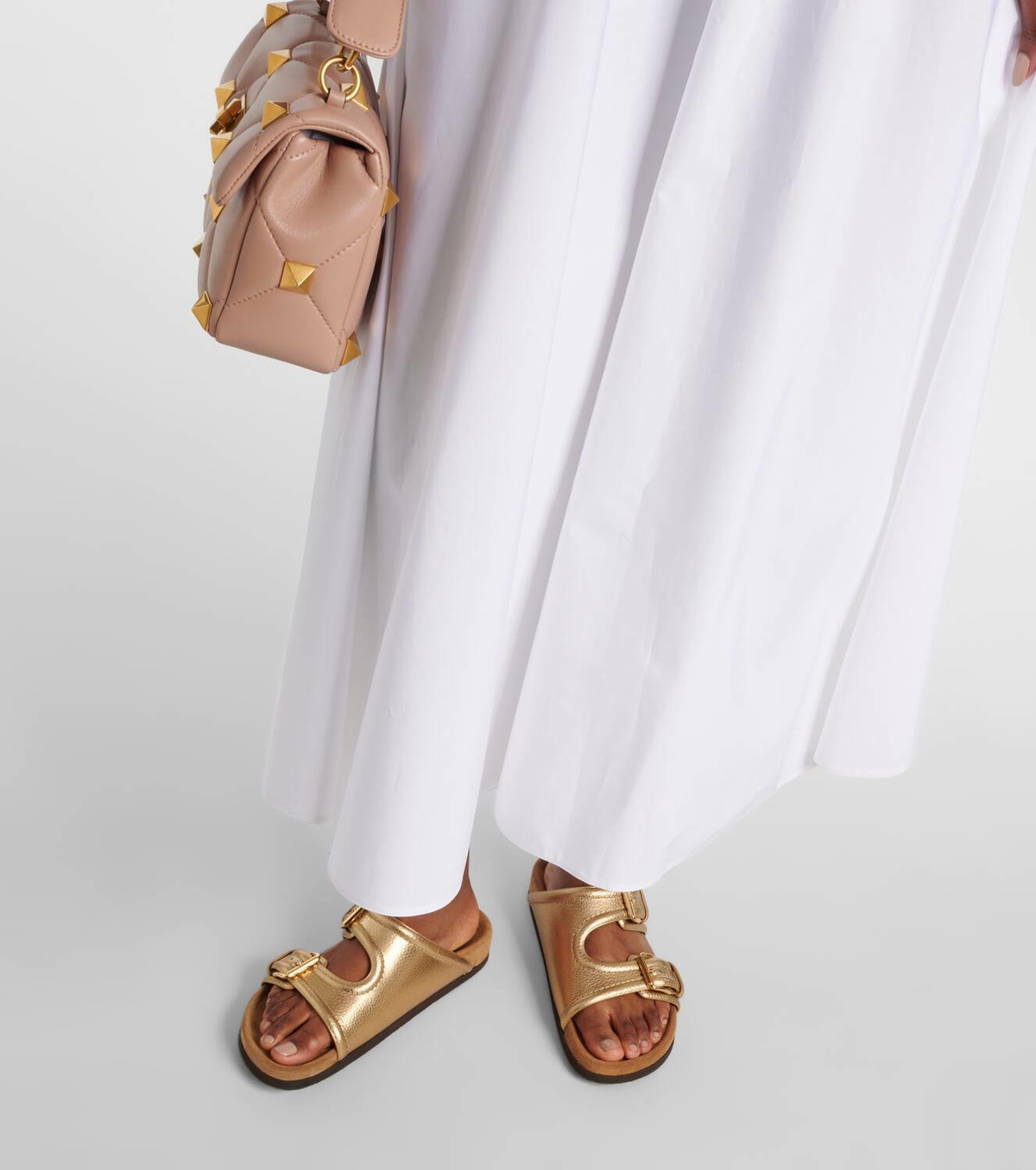 Valentino Garavani Fussfriend metallic leather sandals