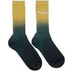 Jacquemus Yellow and Green Les Chaussettes Moisson Socks