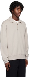 Lady White Co. Gray Half-Zip Sweatshirt