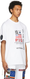 Hood by Air White Veteran Printed T-Shirt