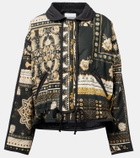 Marant Etoile Granger printed cotton bomber jacket