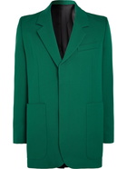 AMI PARIS - Virgin Wool-Gabardine Blazer - Green