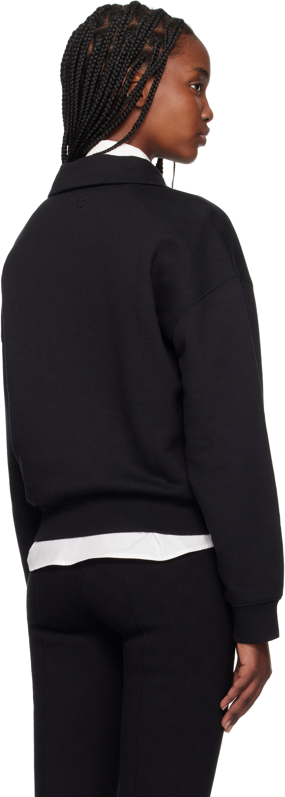 Filippa K Black Sweatshirt Polo