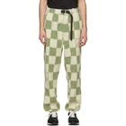 Saturdays NYC Green and White Polar Fleece Serai Trousers