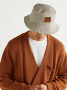 Acne Studios - Logo-Appliquéd Cotton-Canvas Bucket Hat - Neutrals