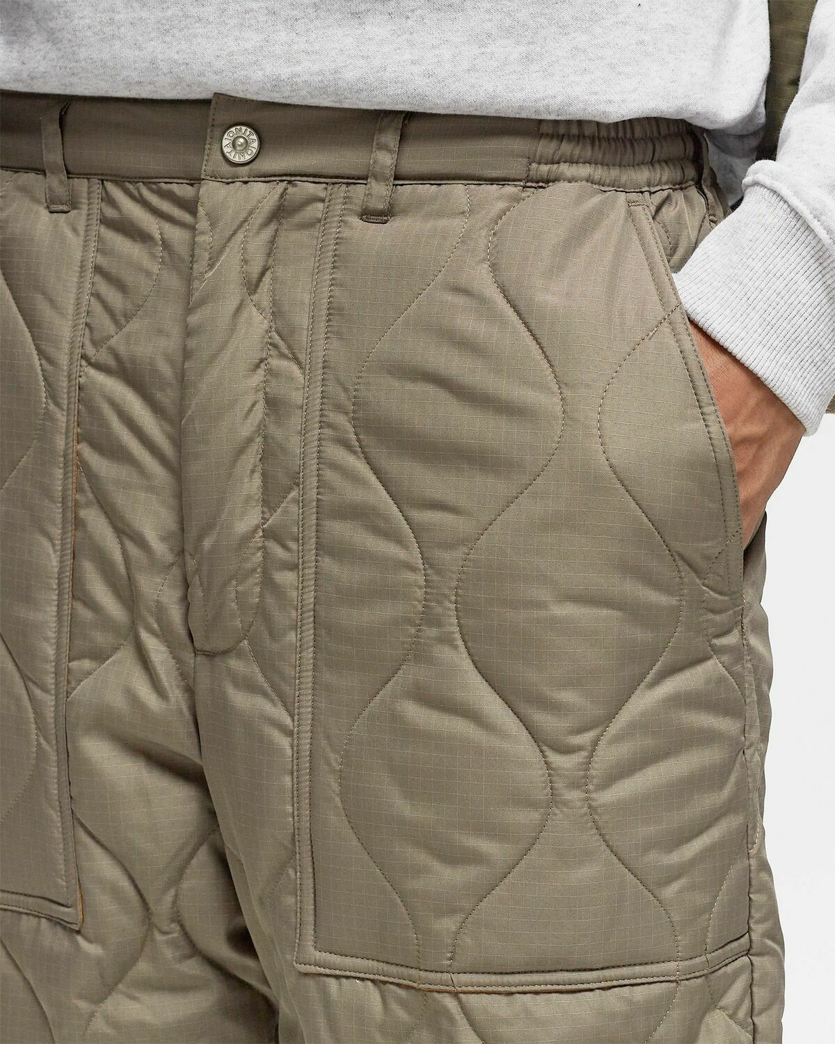 Taion Military Down Pants Brown Casual Pants