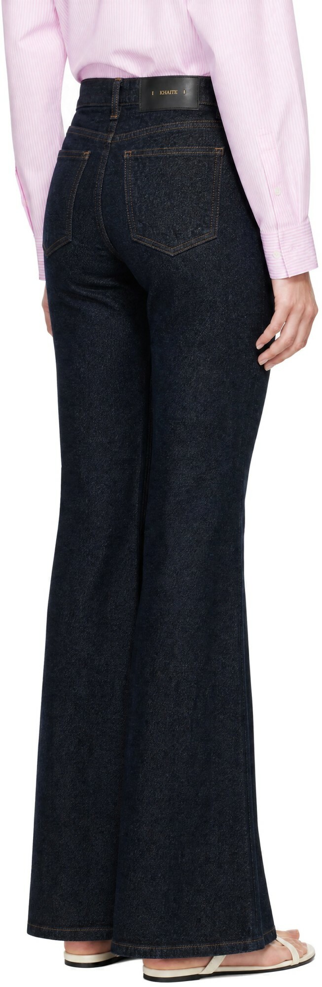 KHAITE Navy Conforti Jeans