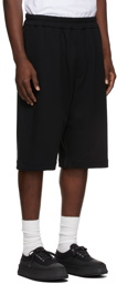 Jil Sander Black Terry Logo Shorts