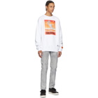 Heron Preston White Kenny Scharf Edition Heron Crewneck