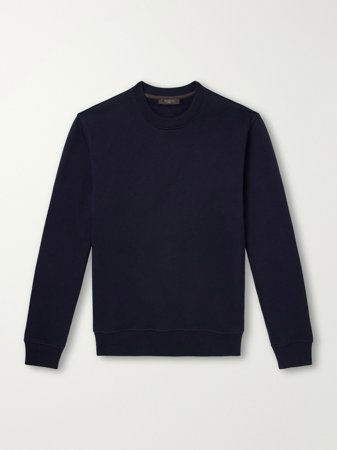 Slowear - Zanone Cotton and Cashmere-Blend Jersey Sweatshirt - Blue
