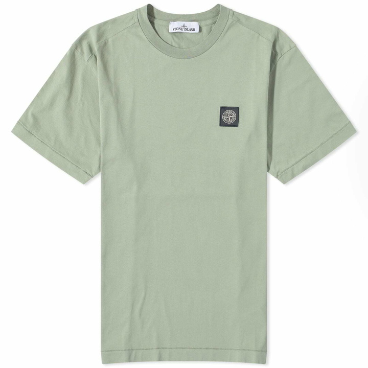 Photo: Stone Island Men's Patch T-Shirt in Sage
