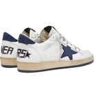 Golden Goose - Ball Star Distressed Leather Sneakers - White